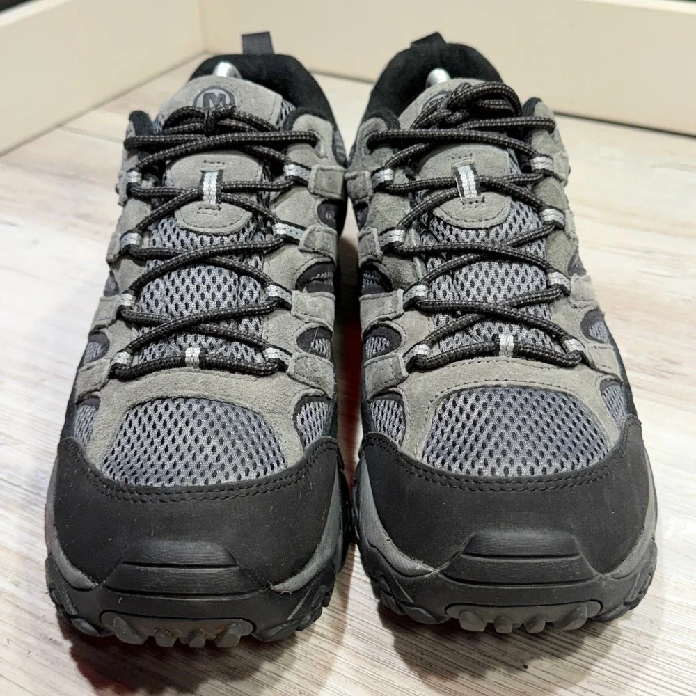 Merrell Men's Moab 2 Granite Gray Waterproof Trail Hiking Shoes J06031 Size 11
